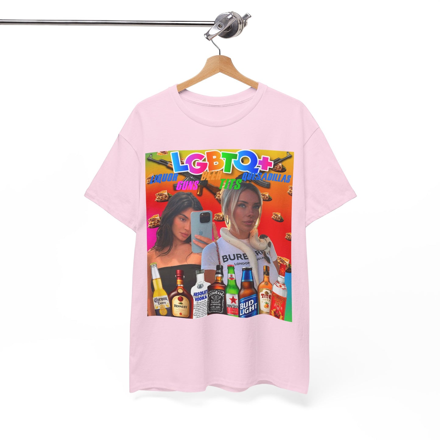 Tee LGBTQ+ Liquor, Guns, Beer, Tits, and Quesadillas