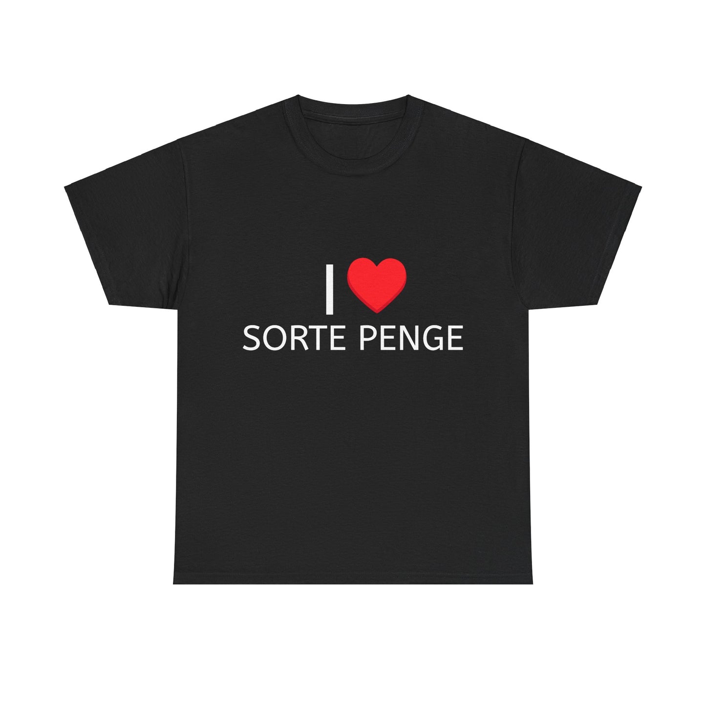 Graphic Tee - I Love Sorte Penge
