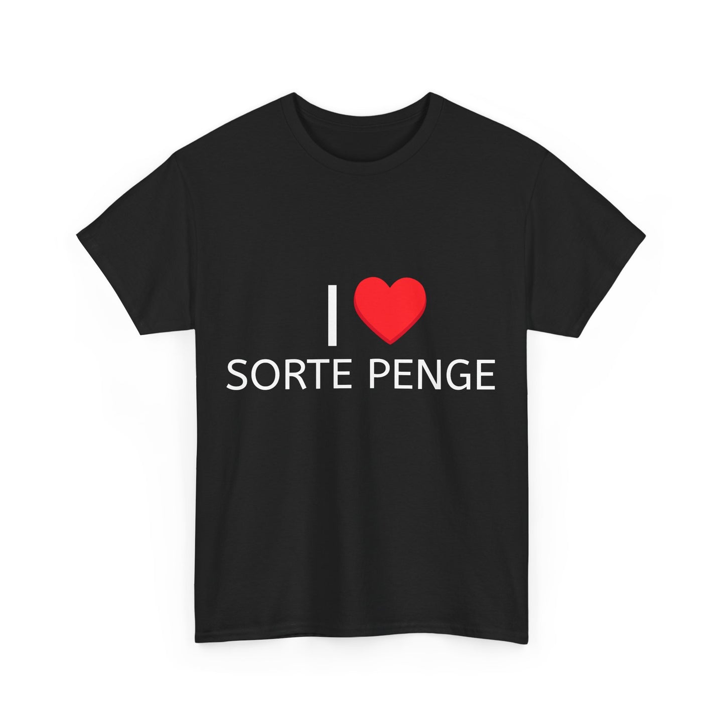 Graphic Tee - I Love Sorte Penge