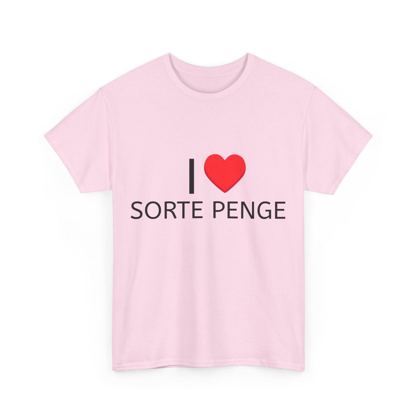 Graphic Tee - I Love Sorte Penge