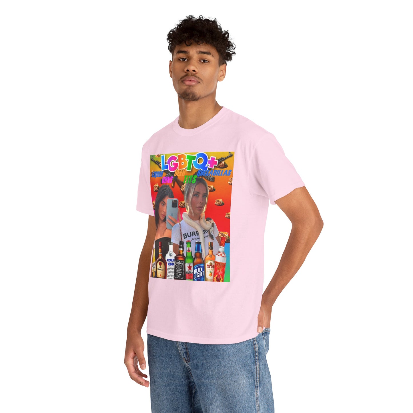 Tee LGBTQ+ Liquor, Guns, Beer, Tits, and Quesadillas