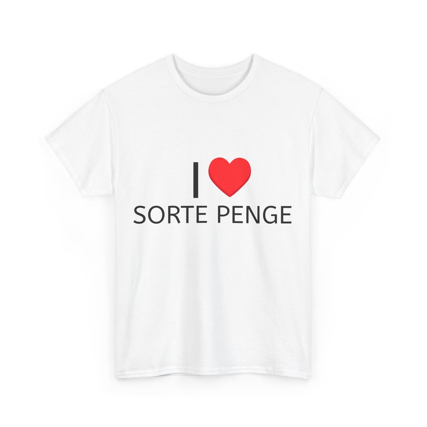 Graphic Tee - I Love Sorte Penge