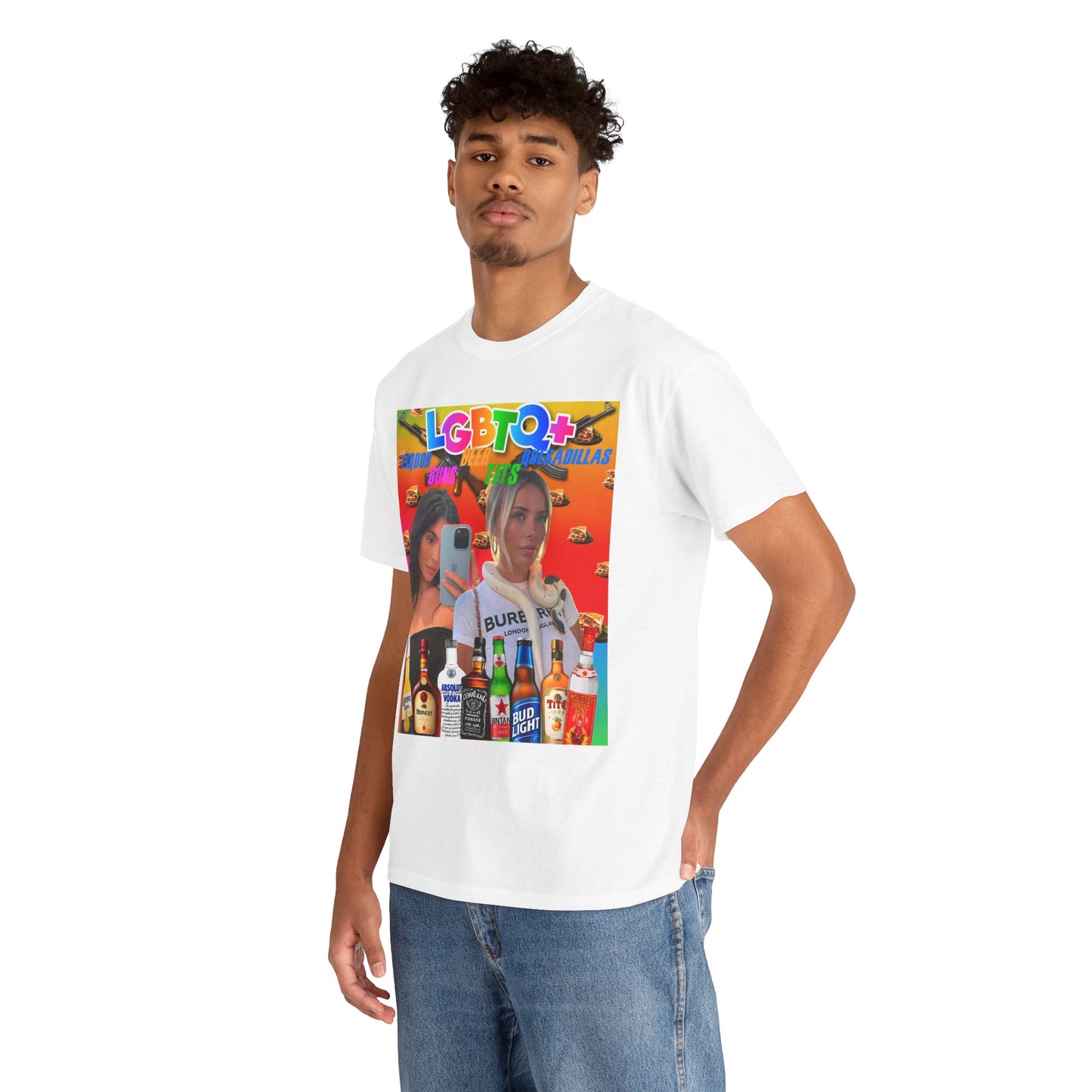 Tee LGBTQ+ Liquor, Guns, Beer, Tits, and Quesadillas