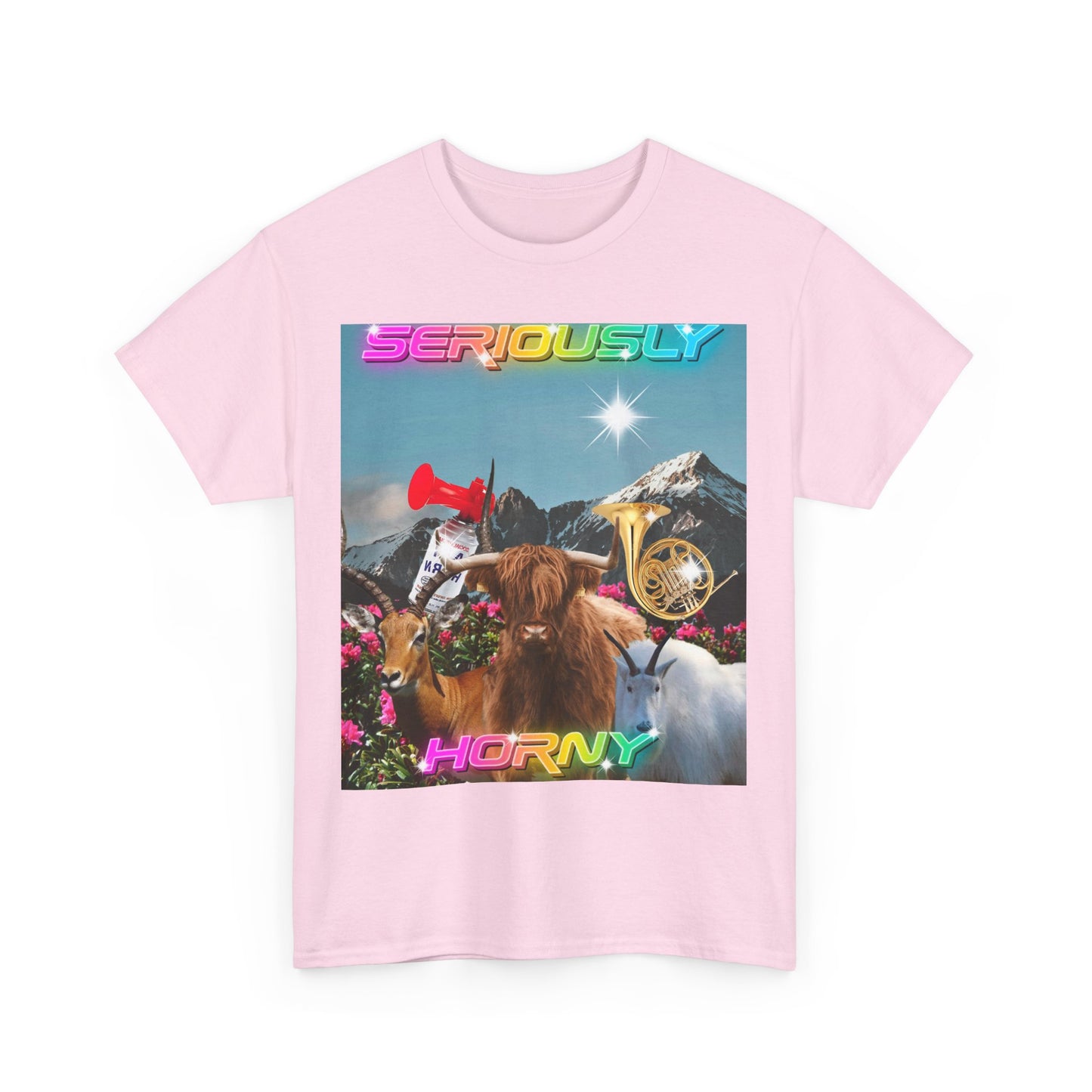 Graphic Tee - Seriously Horny Print