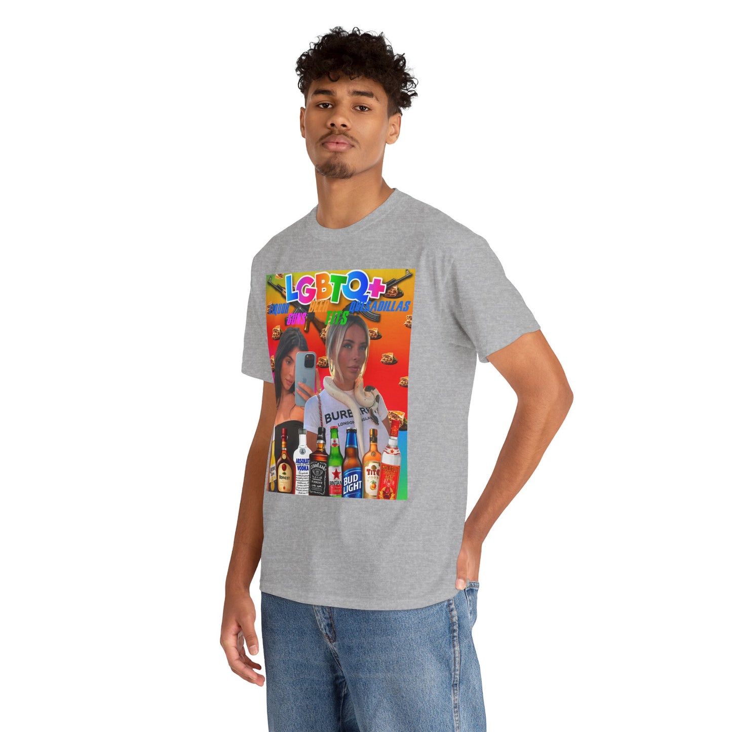 Tee LGBTQ+ Liquor, Guns, Beer, Tits, and Quesadillas