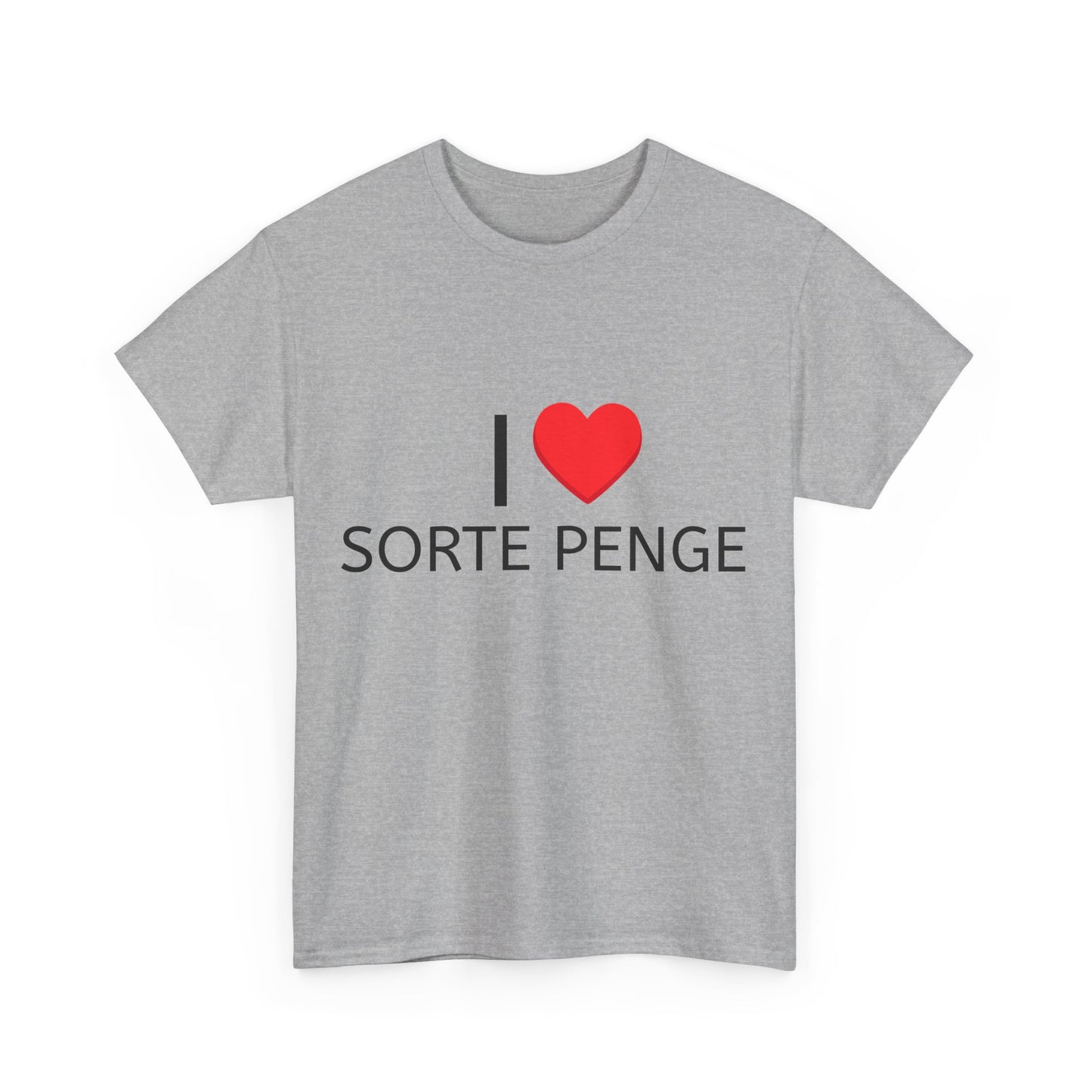 Graphic Tee - I Love Sorte Penge