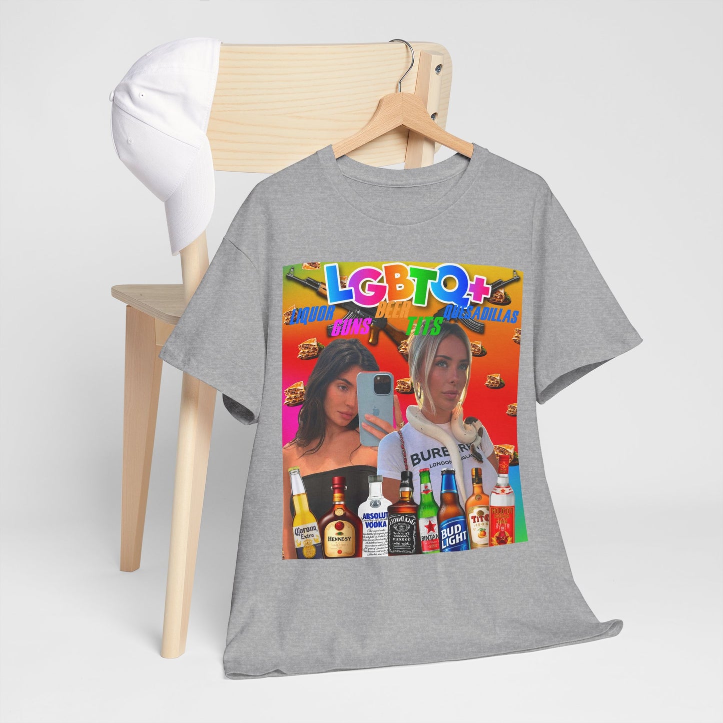 Tee LGBTQ+ Liquor, Guns, Beer, Tits, and Quesadillas
