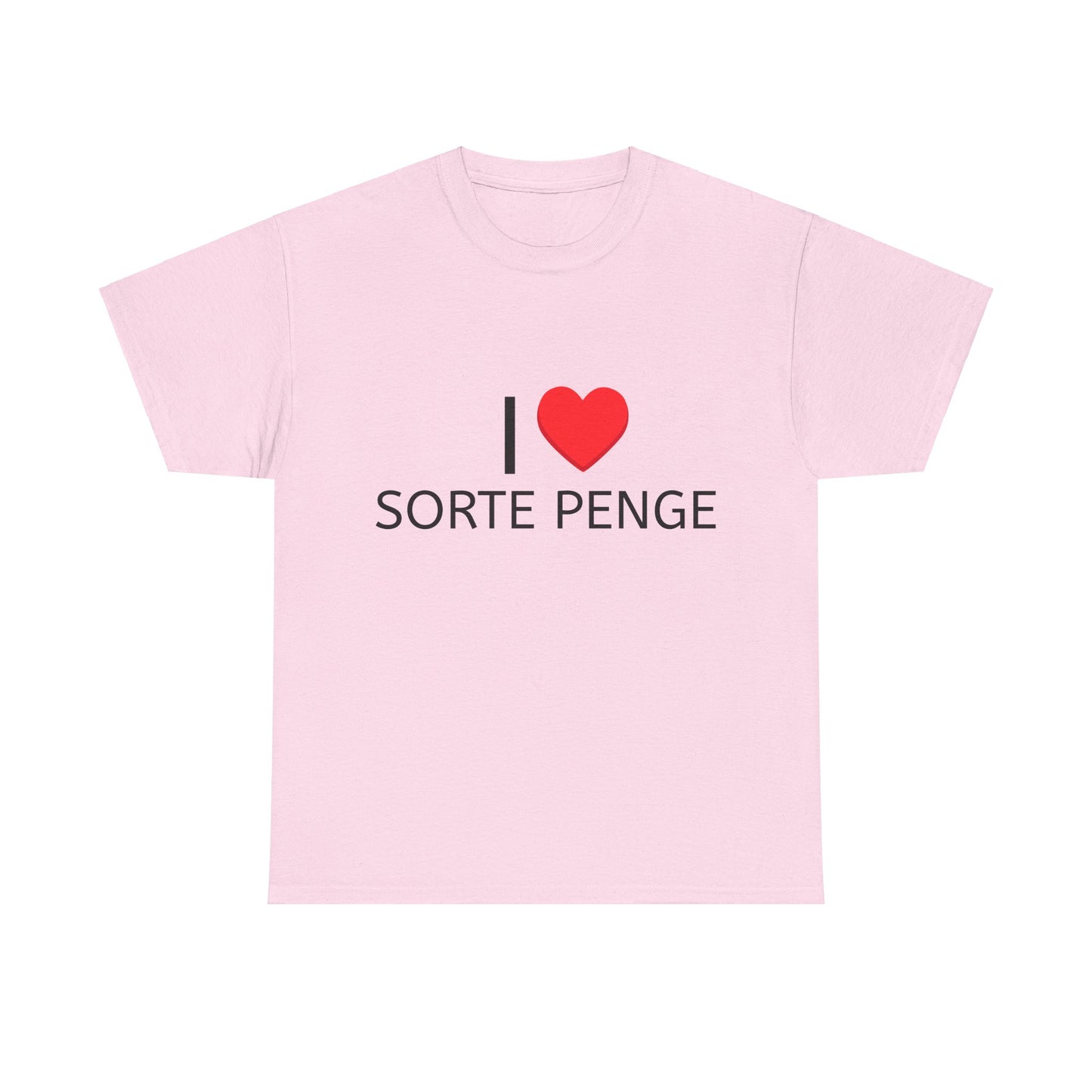 Graphic Tee - I Love Sorte Penge