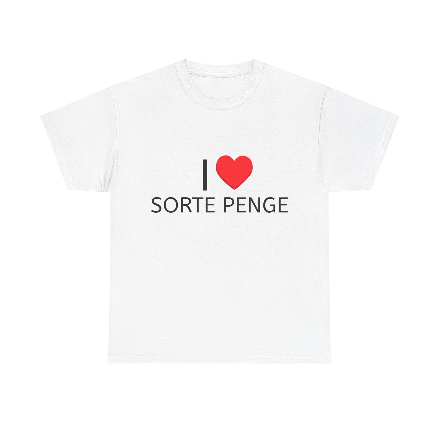 Graphic Tee - I Love Sorte Penge